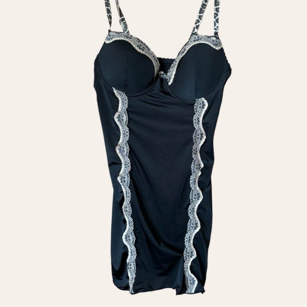 Black slip on dress top size small